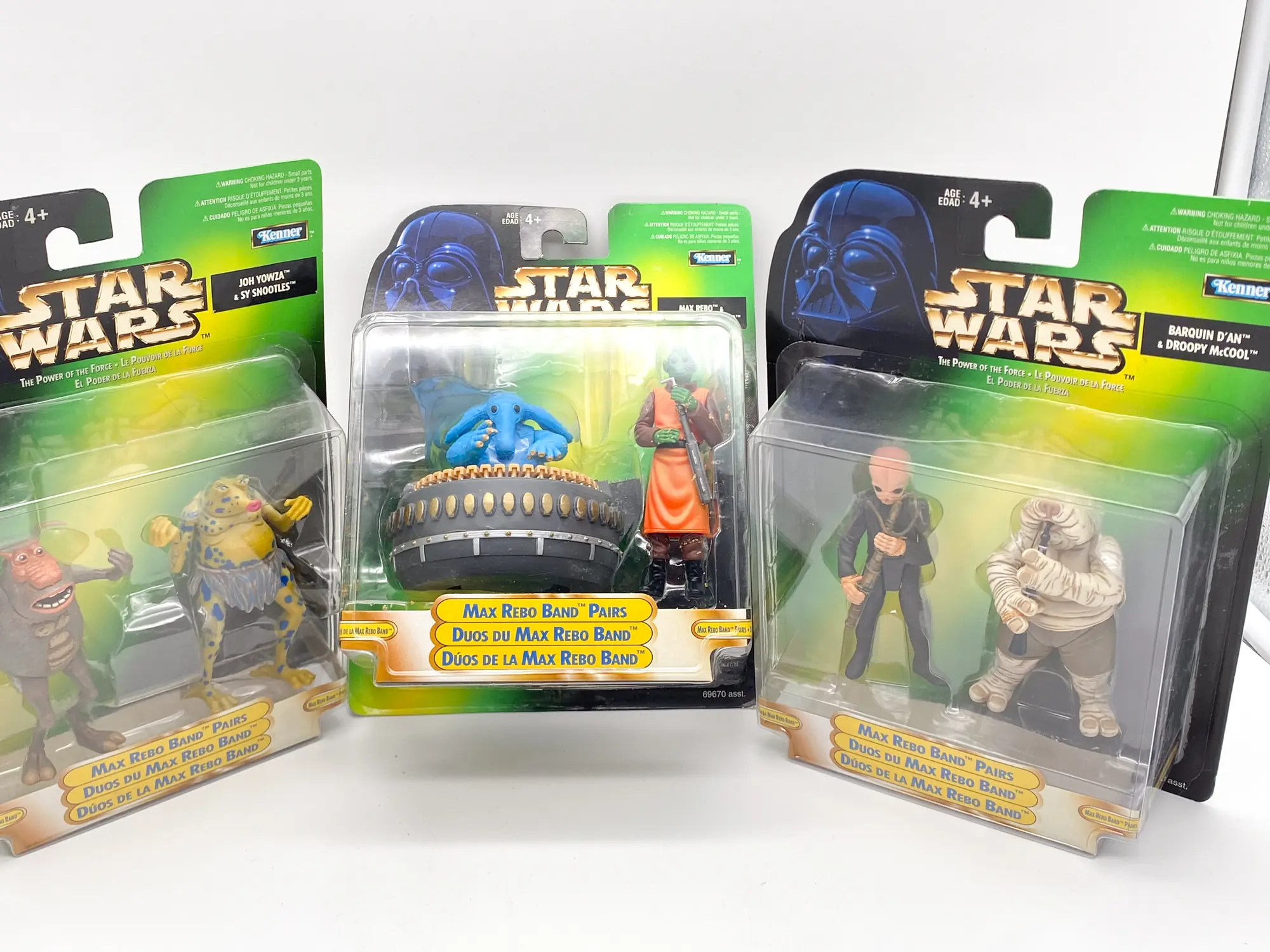 MAX REBO band - set of 3 - Kenner POTF 1998 MISB - 01