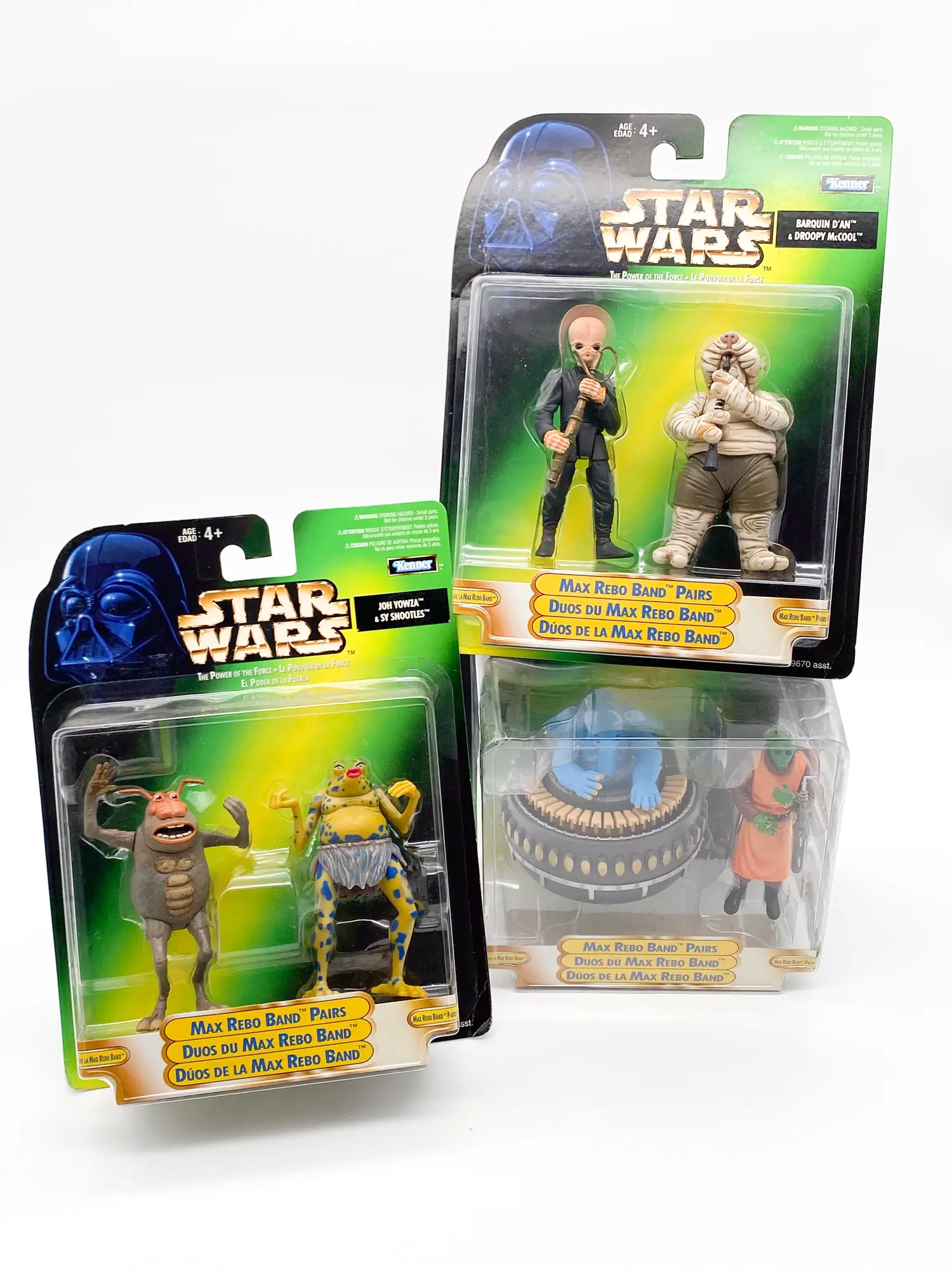 MAX REBO band - set of 3 - Kenner POTF 1998 MISB - 01