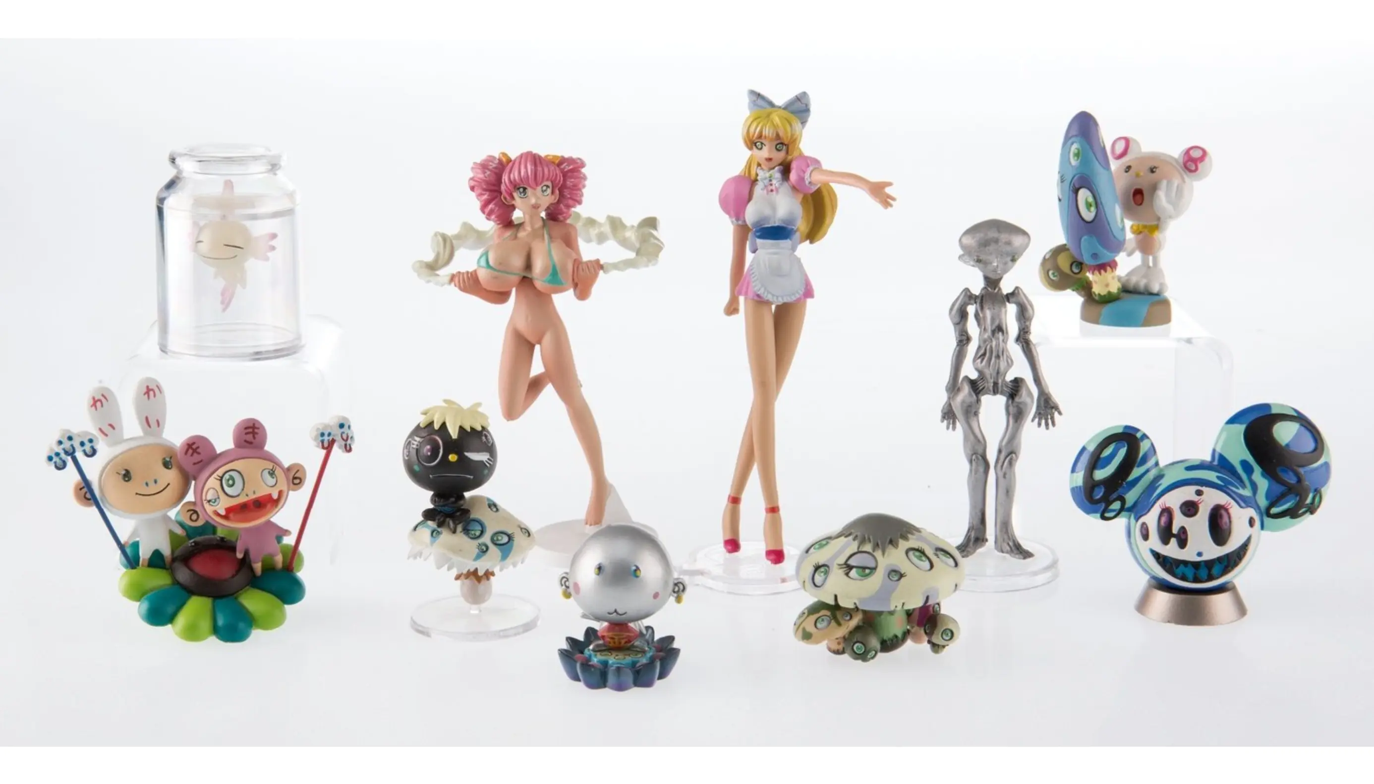 Takashi Murakami Superflat Museum Los Angeles Edition – Set 10 Figurines Loose – Image 3
