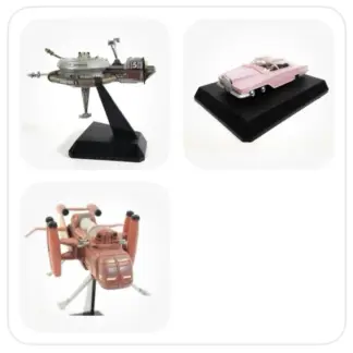 3 véhicules Thunderbirds Konami