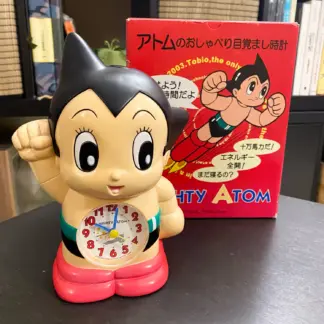 Astro Boy (Tetsuwan Atom) Talking Alarm Clock Large NIB and working Rythm Japan