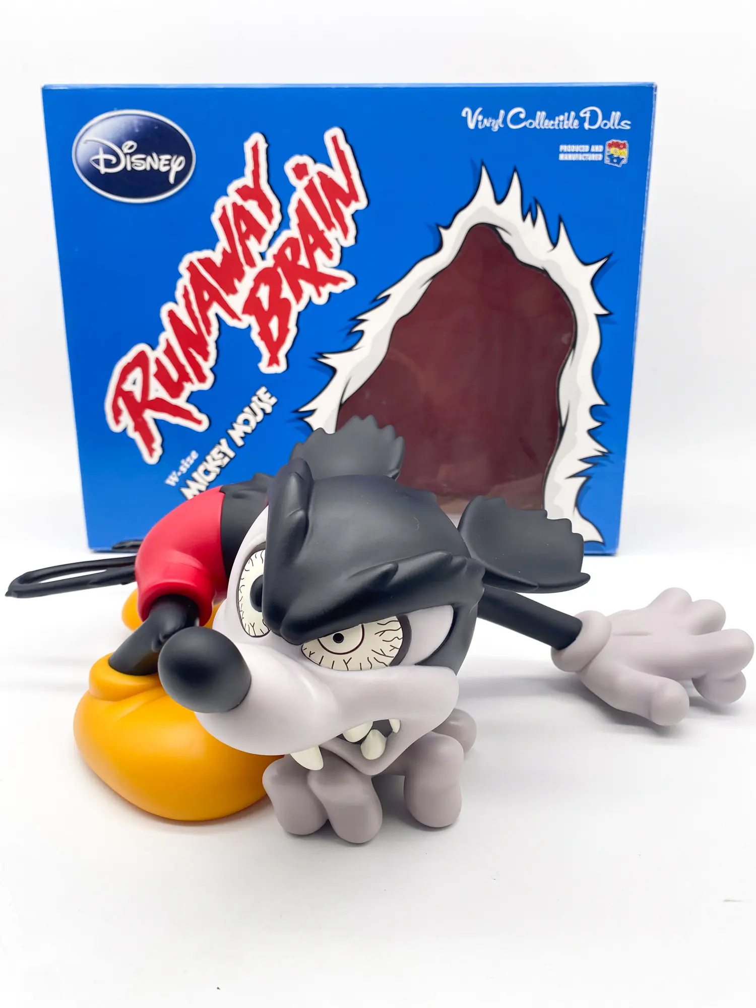 Vcd Mickey Mouse Runaway Brain W-Size Disney Medicom Toy (large size) – Image 17