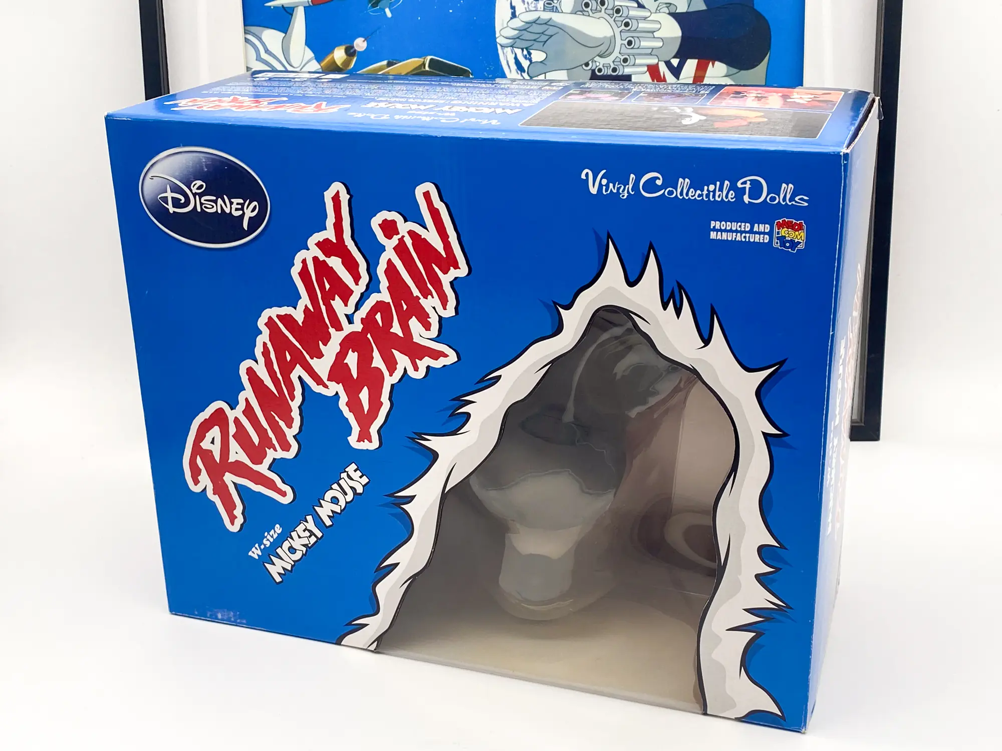 Vcd Mickey Mouse Runaway Brain W-Size Disney Medicom Toy (large size) – Image 3