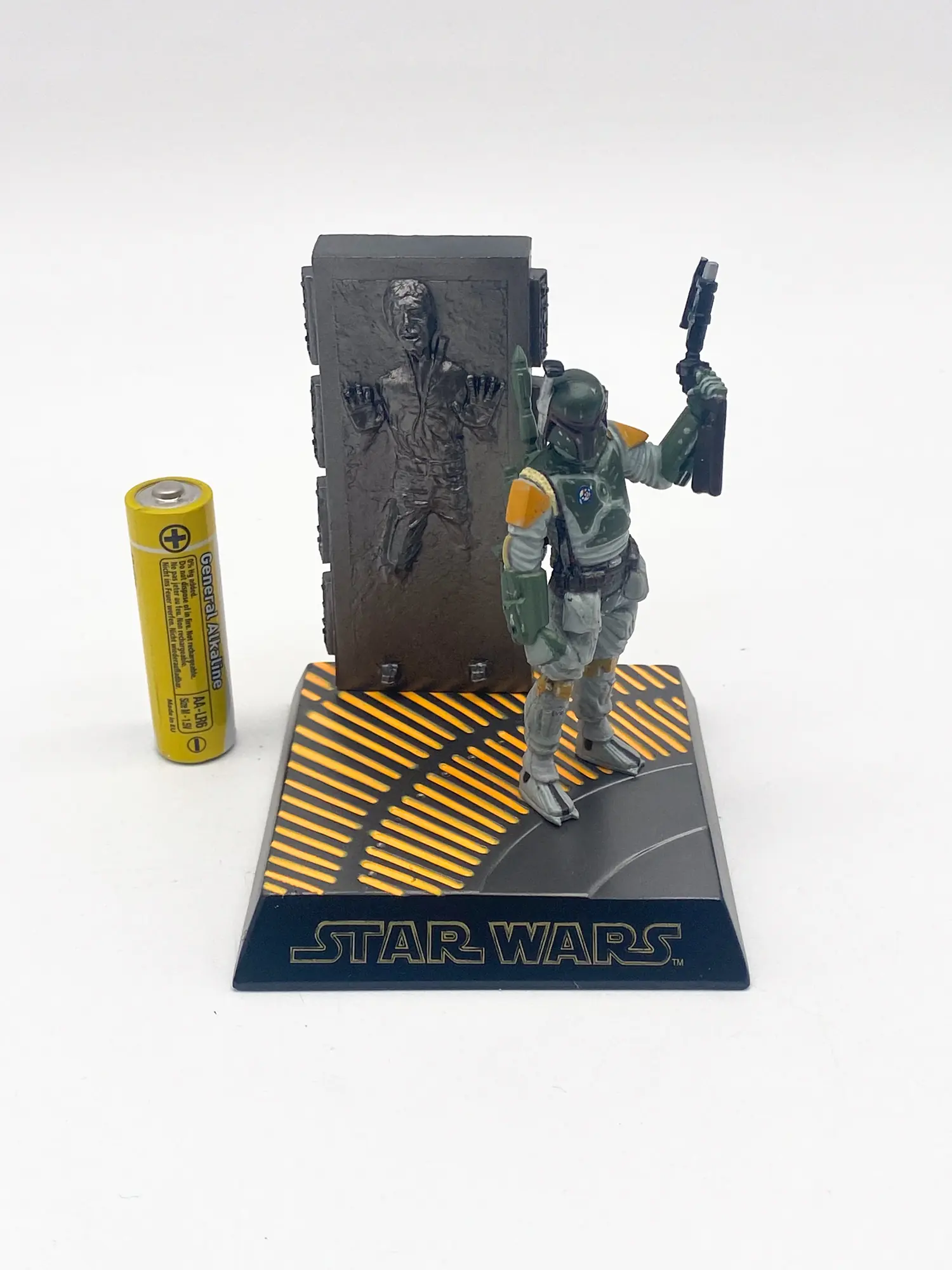 Boba Fett and han solo carbonite Mini Diorama Star Wars Tomy 2002 New – Image 5