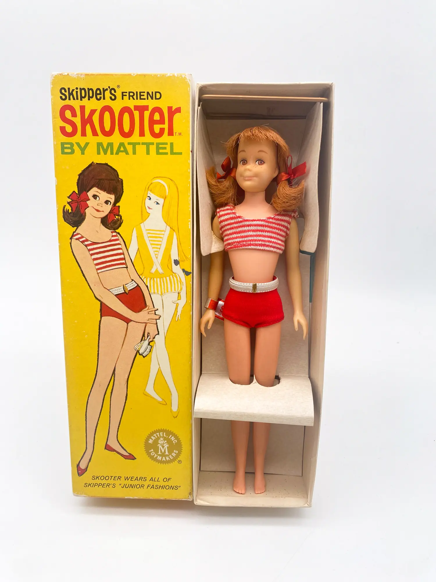 Vintage 1964 SKOOTER Barbie Doll Mattel #1040 - In Original Box - SEALED Accessories