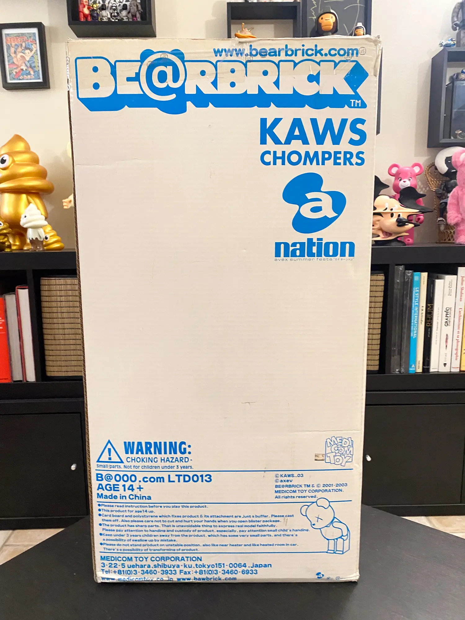 KAWS CHOMPERS 1000% Bearbrick A-Nation 2003