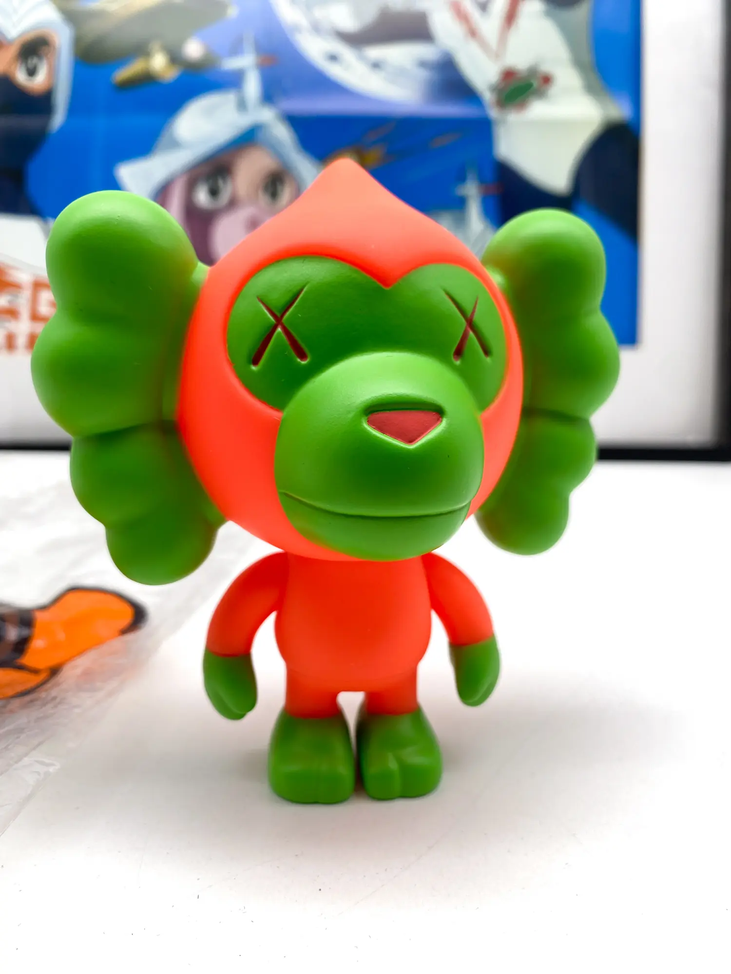 Kaws Baby Milo BAPE (pink-green) - A Bathing Ape 2005 MIB – Image 10