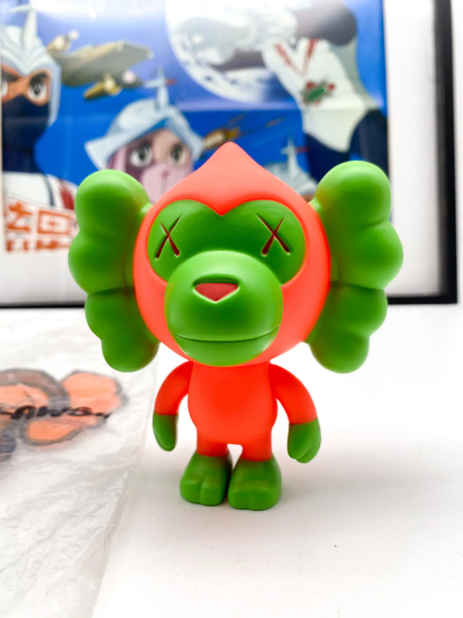 Kaws Baby Milo BAPE (pink-green) – A Bathing Ape 2005-010