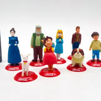 Série Complète 8 Figurines HEIDI Coca-Cola Japon Vintage - NEUF