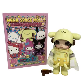 POPMART MEGA SPACE MOLLY 400% Pompompurin Sanrio • NEUF • Rare Art Toy
