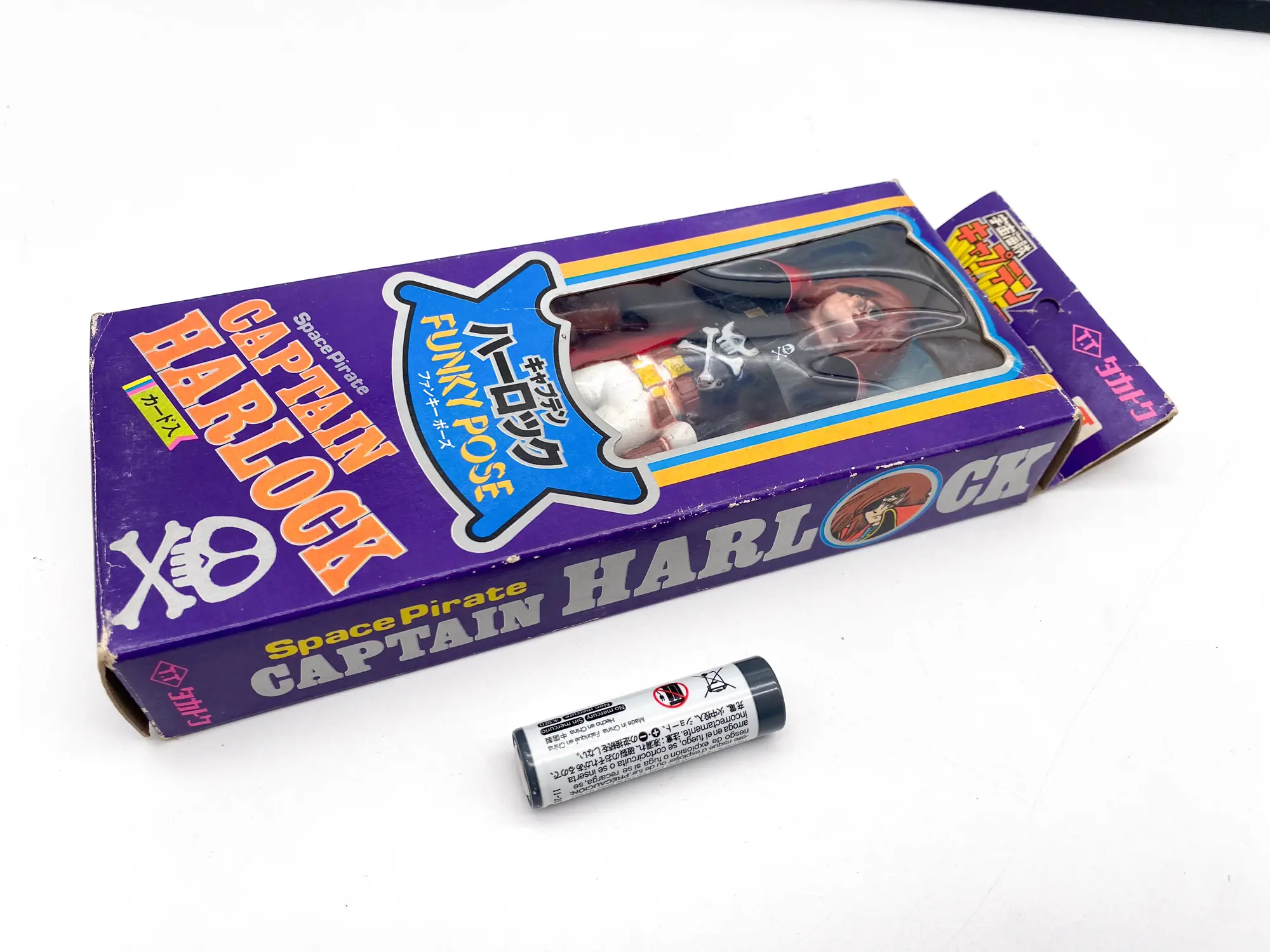 Albator flexible - Vintage Captain Harlock Funky Pose Takatoku Toys 1978 – Image 2