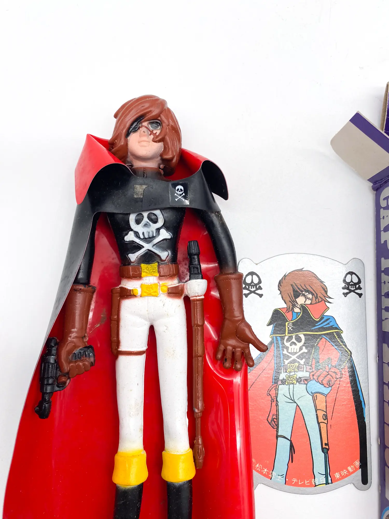 Albator flexible - Vintage Captain Harlock Funky Pose Takatoku Toys 1978 – Image 7