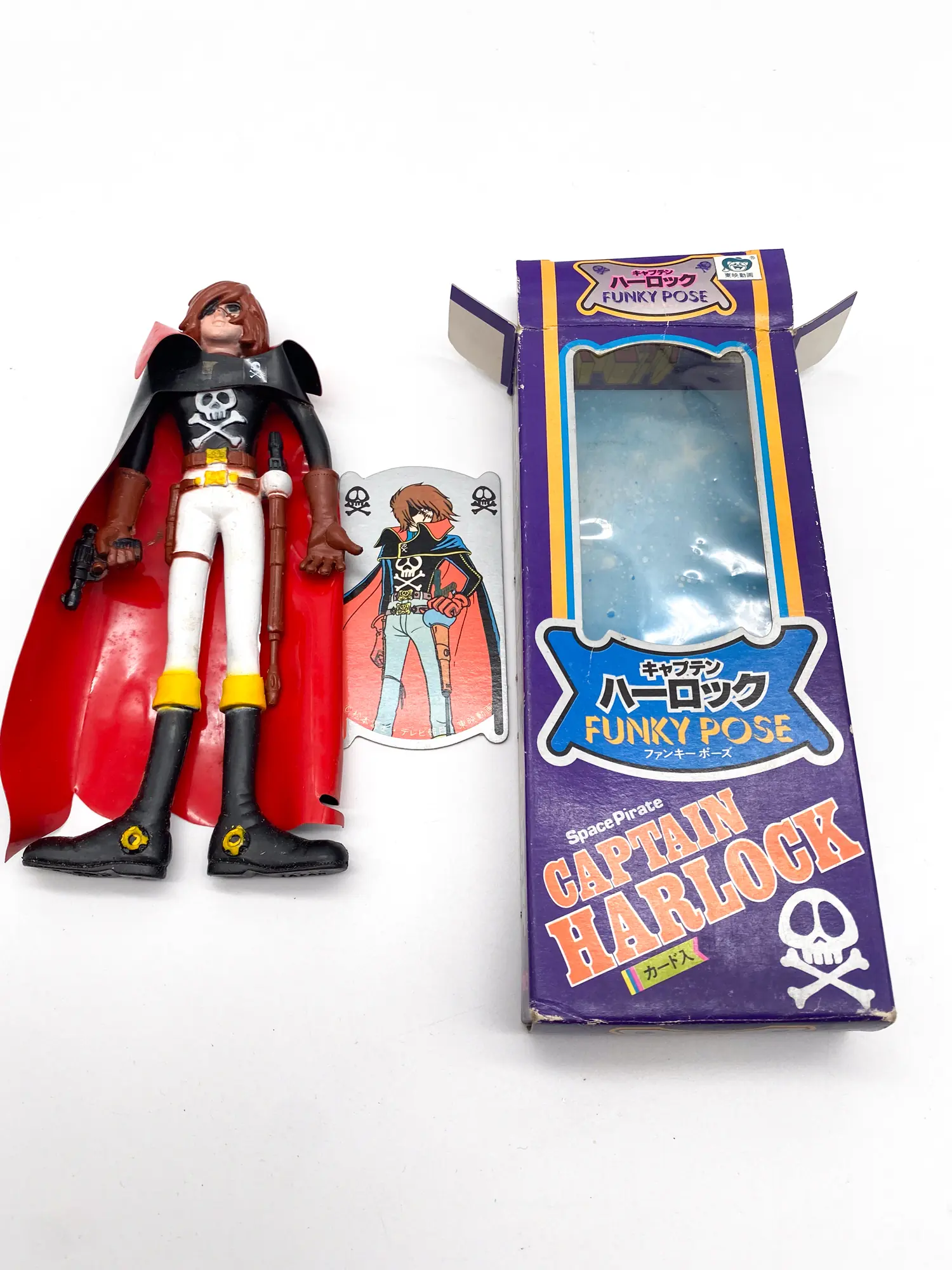 Albator flexible - Vintage Captain Harlock Funky Pose Takatoku Toys 1978 – Image 9
