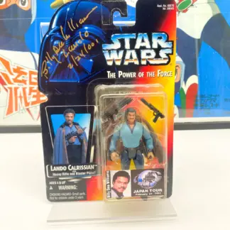 STAR WARS POTF Lando Calrissian SIGNÉ Billy Dee Williams 2001 Japan Tour Kenner
