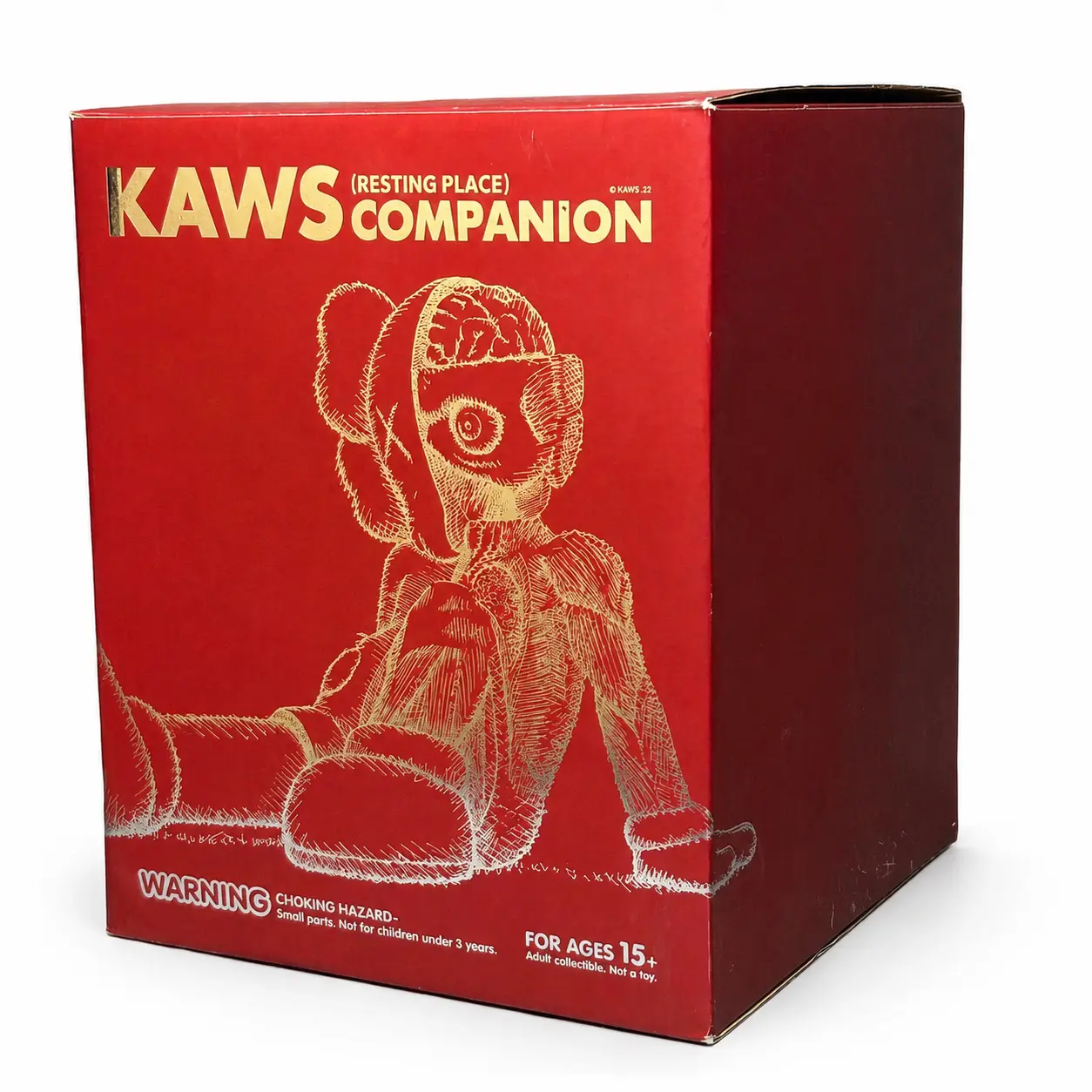 KAWS Resting Place Companion Brown 2012 Medicom Toy OriginalFake