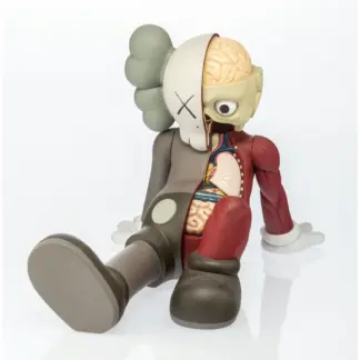 KAWS Resting Place Companion Brown 2012 Medicom Toy OriginalFake