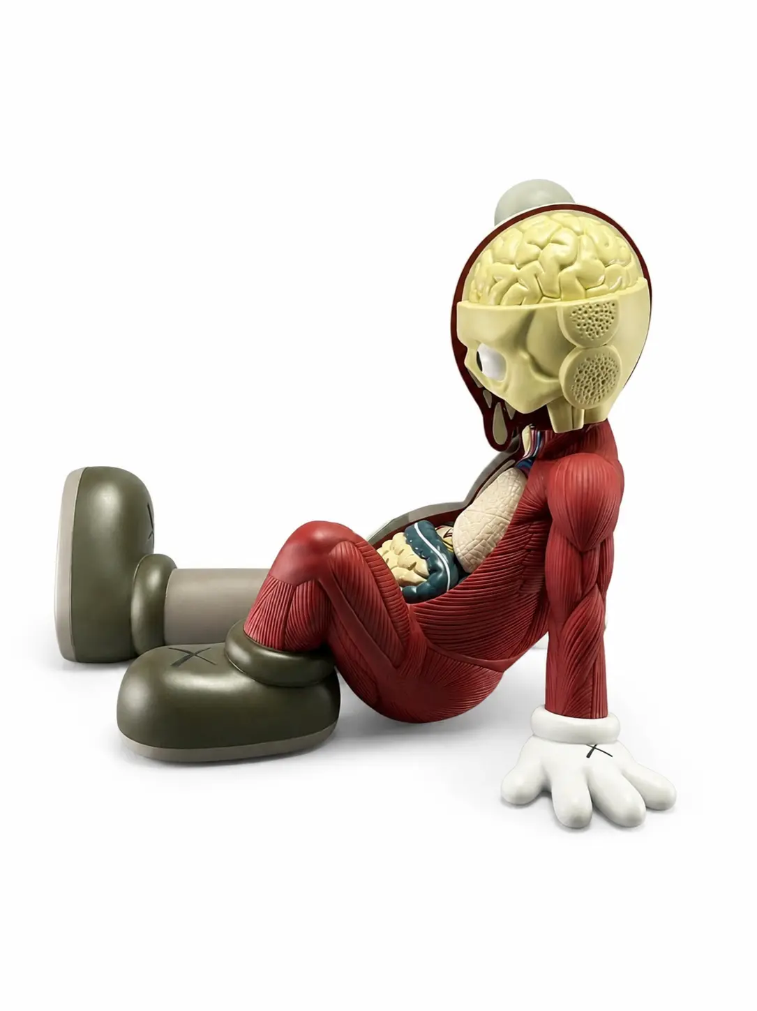 KAWS Resting Place Companion Brown 2012 Medicom Toy OriginalFake
