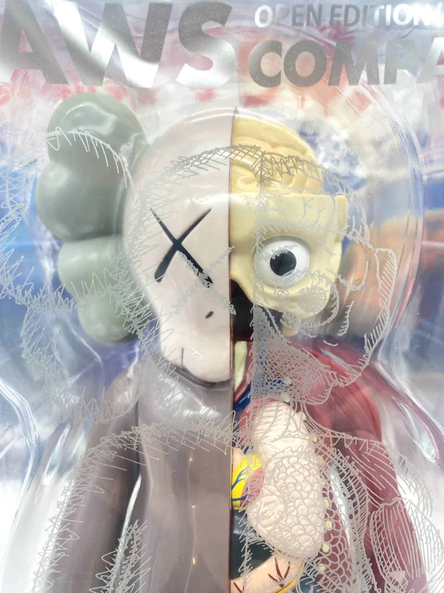 KAWS companion flayed open edition 2016 vinyl figure brown MISB – Image 10