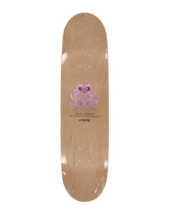 Takashi Murakami The Octopus Eats Its Own Leg Pink Skateboard