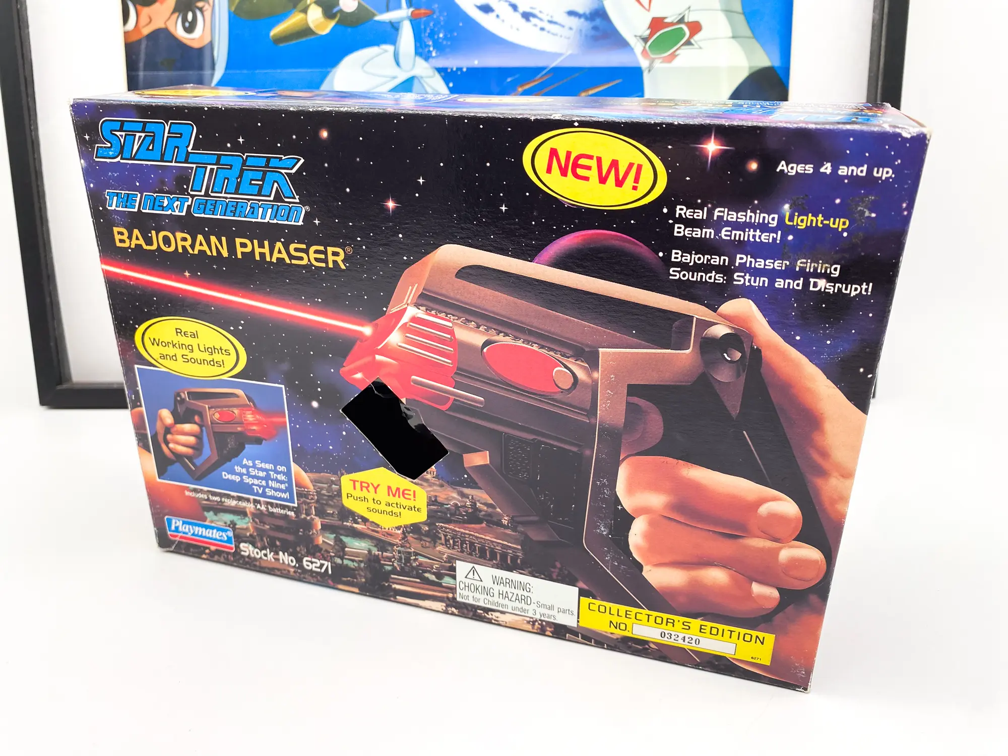 Boîte du Bajoran Phaser Star Trek Playmates édition Collector 032420