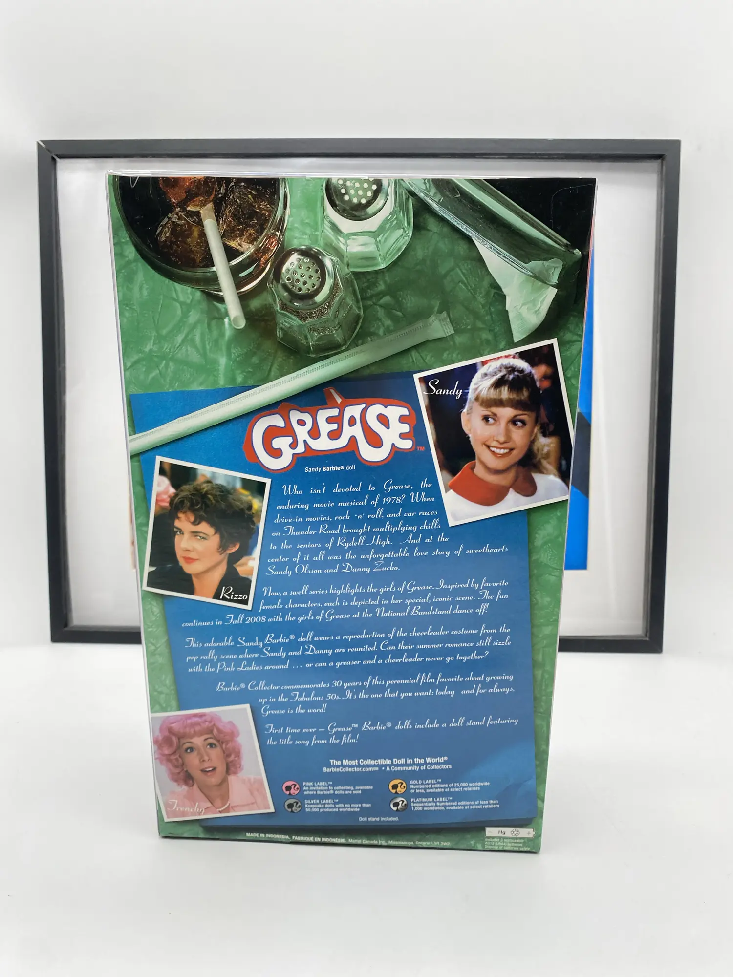 Barbie Sandy Grease 30 Years – Pink Label Collector – Mattel – Sealed – Image 7