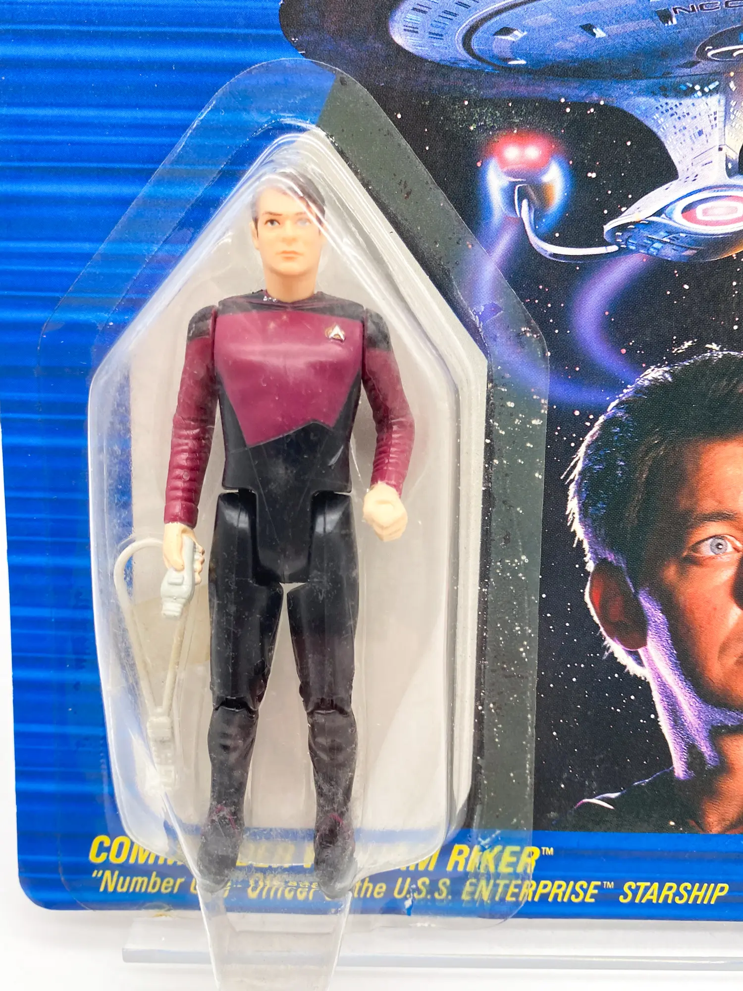 Commander William Riker Figure - Galoob 1988 - MOC — photo 04, figurine ou jouet MOC scellé d'origine