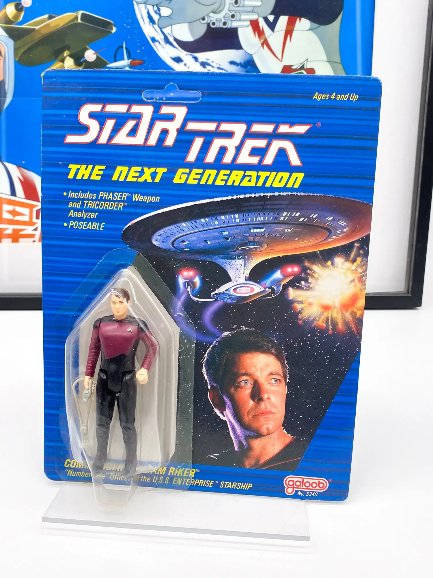 Commander William Riker Figure - Galoob 1988 - MOC — photo 13, figurine ou jouet MOC scellé d'origine