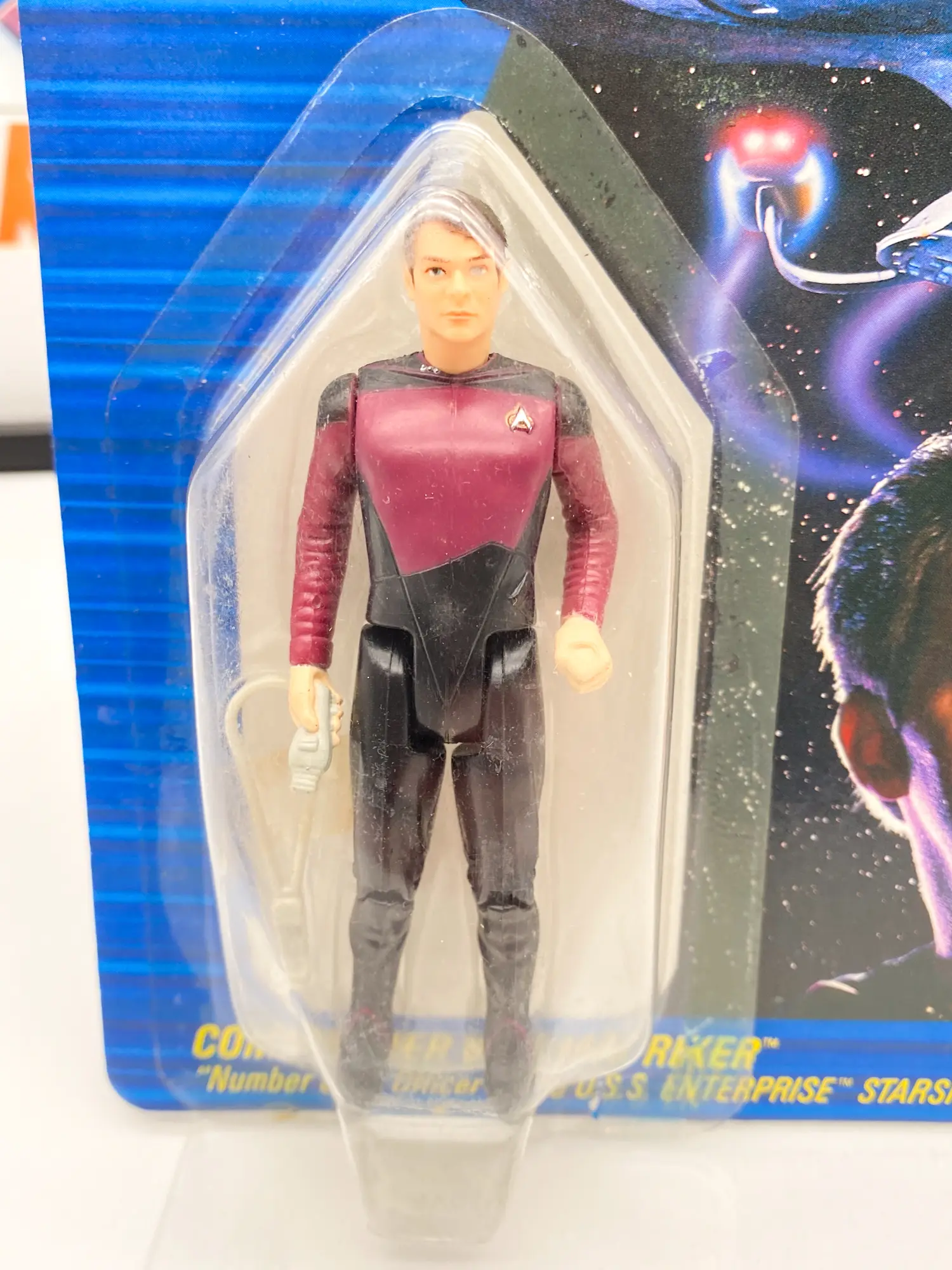 Commander William Riker Figure - Galoob 1988 - MOC — photo 14, figurine ou jouet MOC scellé d'origine