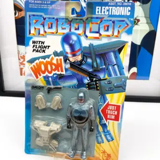 Carte et blister de RoboCop Electronic vus de trois quarts