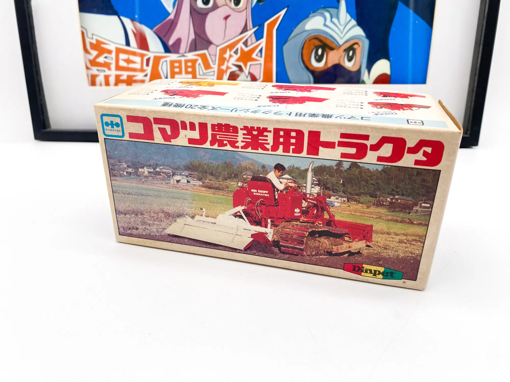 Komatsu D20QF Diapet T-68 1/28 – Tracteur Japon Vintage