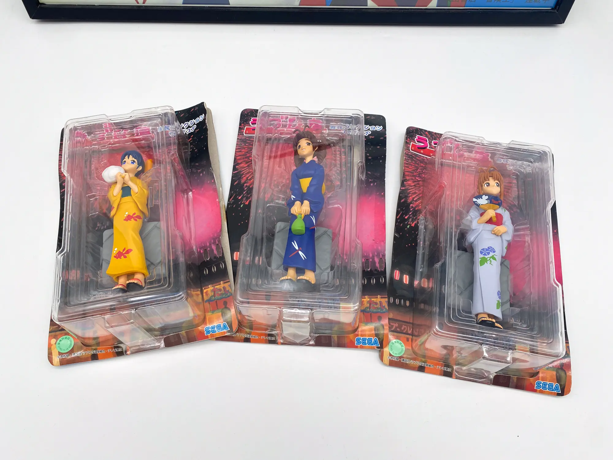 Love Hina Yukata Collection SEGA – Lot de 3 figurines Naru, Shinobu et Mutsumi – MOC