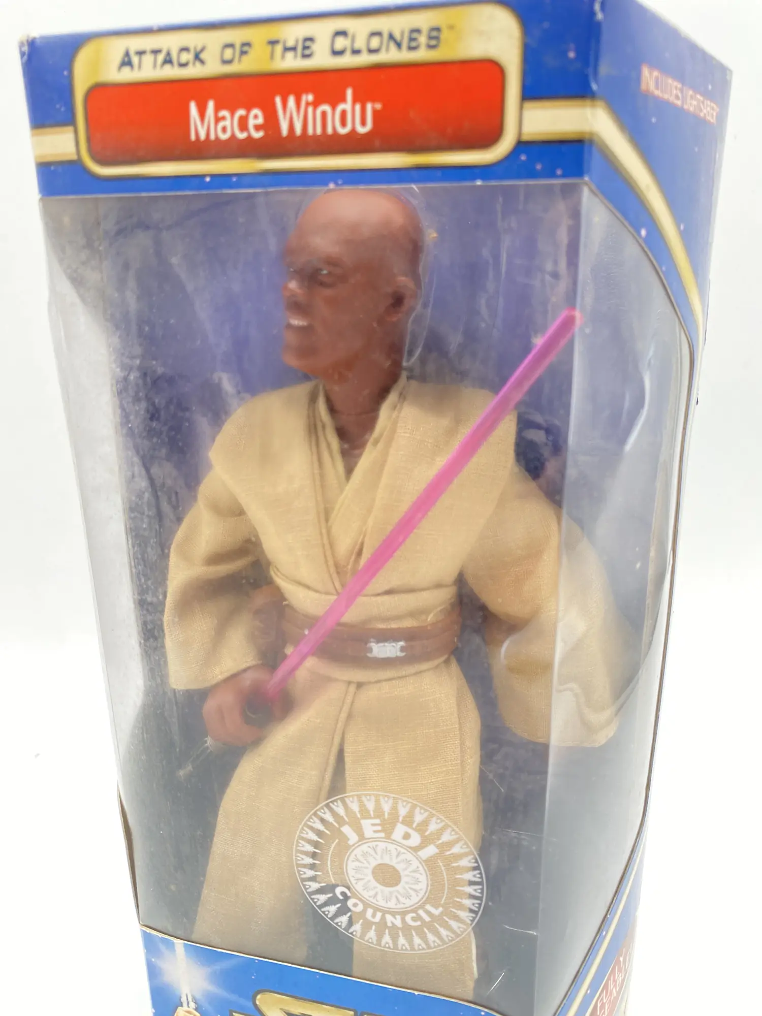 Mace Windu Star Wars Attack of the Clones 12" – Hasbro TOMY Japan 2002 MISB