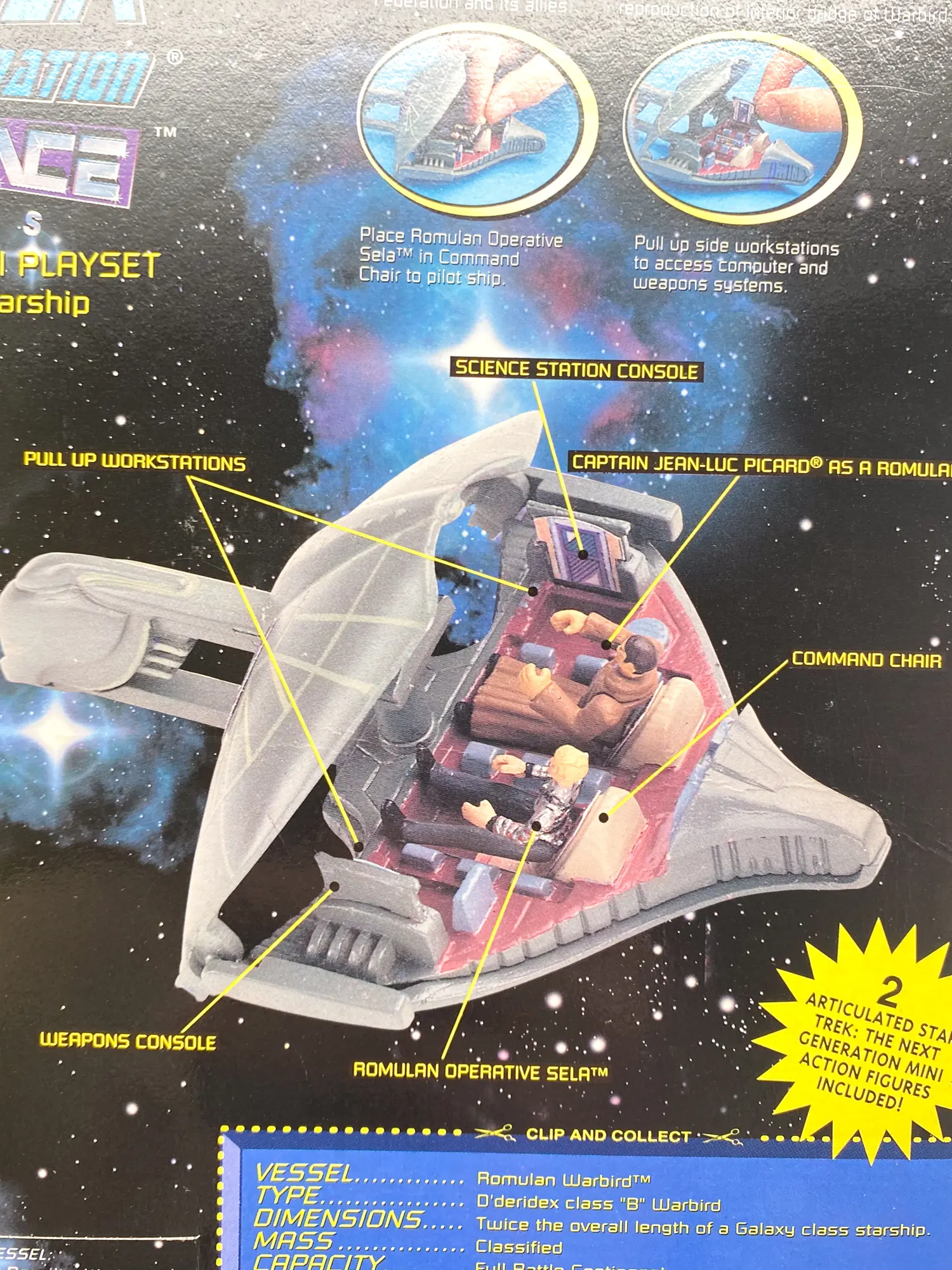 Romulan Warbird Mini Playset - Playmates 1994 - MOC — photo 12, figurine ou jouet MOC scellé d'origine