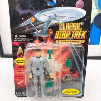 Commander Spock Playmates 6452 de 1995, vue d’ensemble du blister scellé