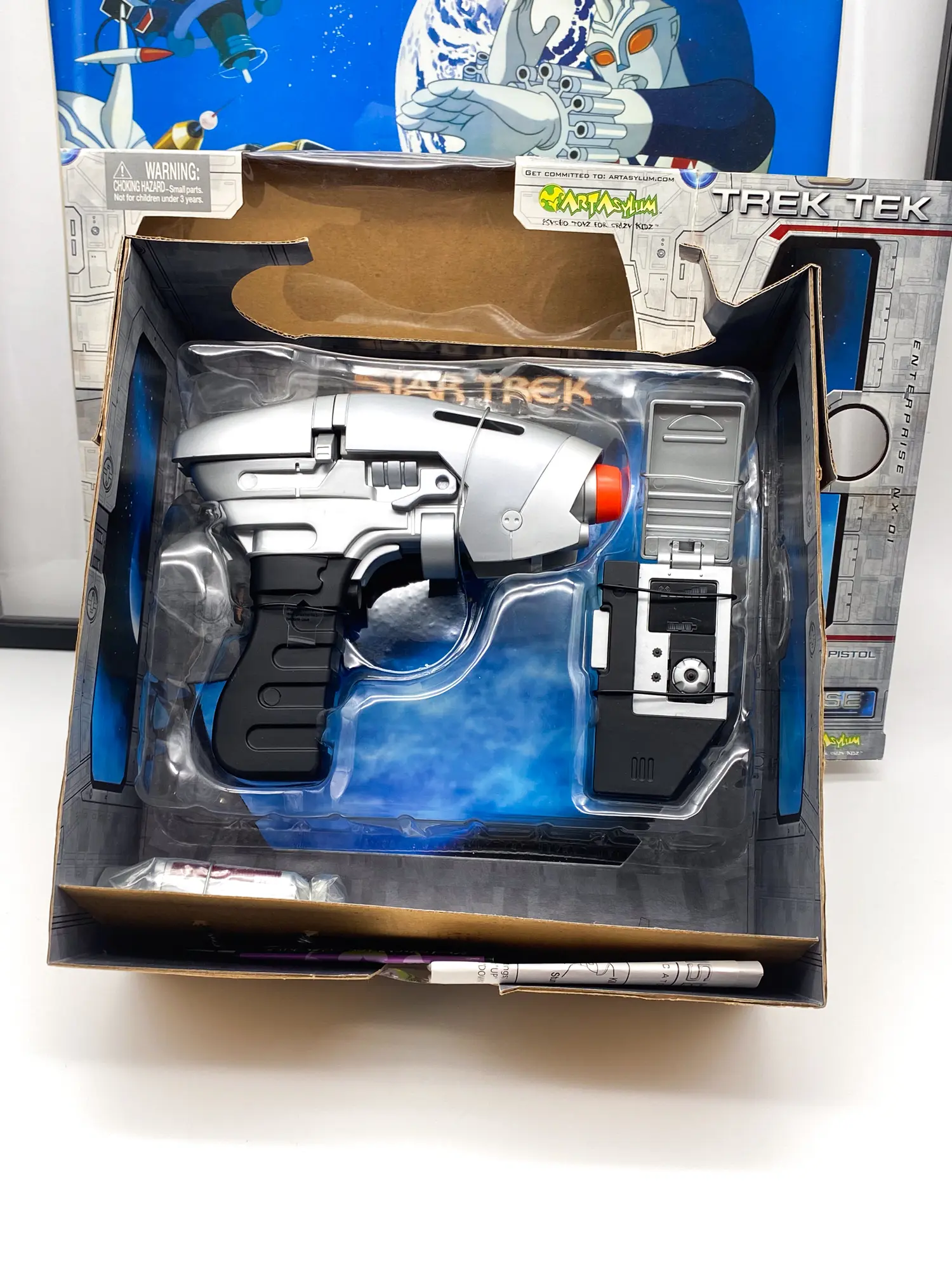 Star Trek Enterprise Phase Pistol et Communicator Art Asylum 2002 – Boîte ouverte – Image 4