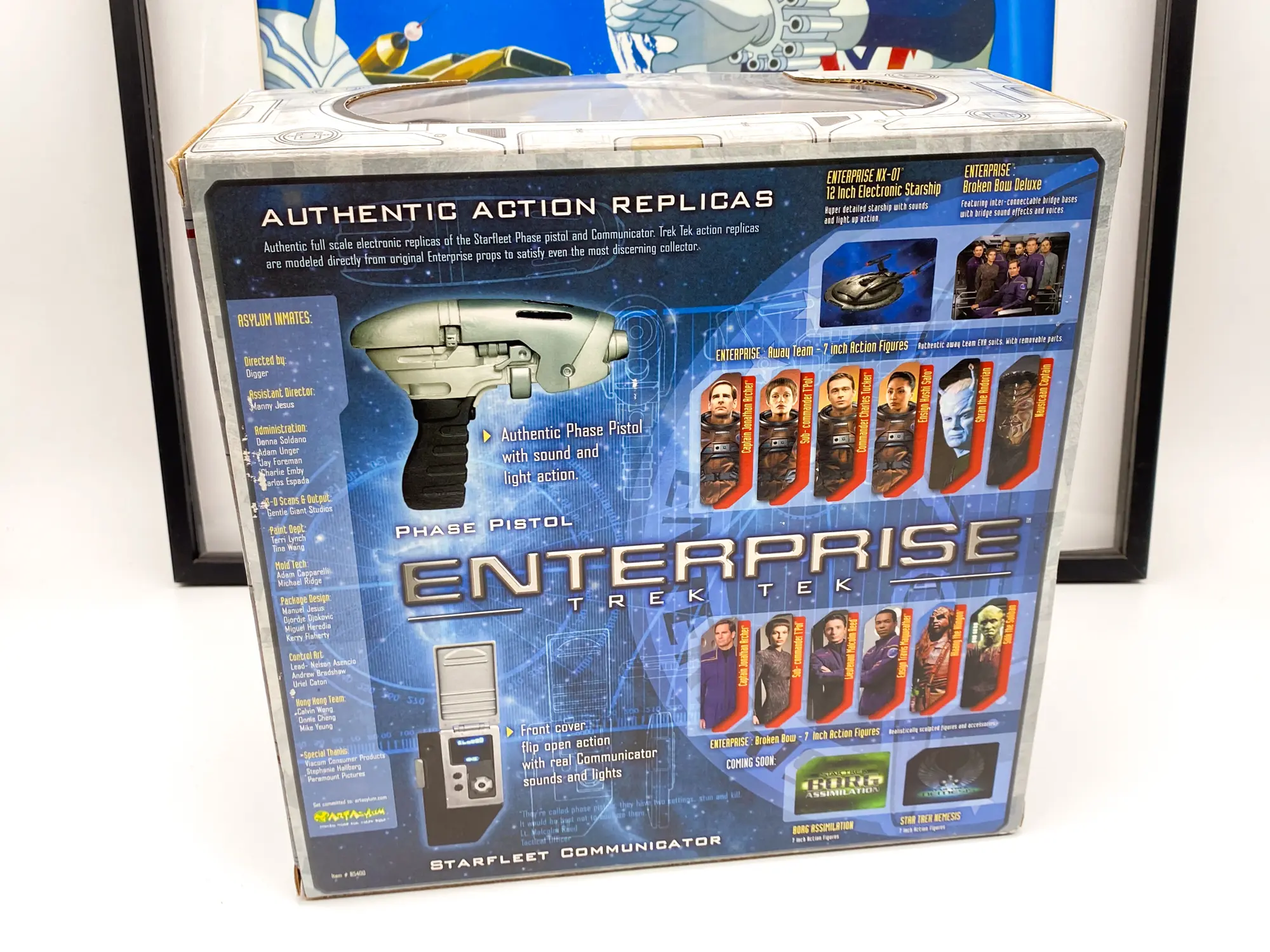 Star Trek Enterprise Phase Pistol et Communicator Art Asylum 2002 – Boîte ouverte – Image 2