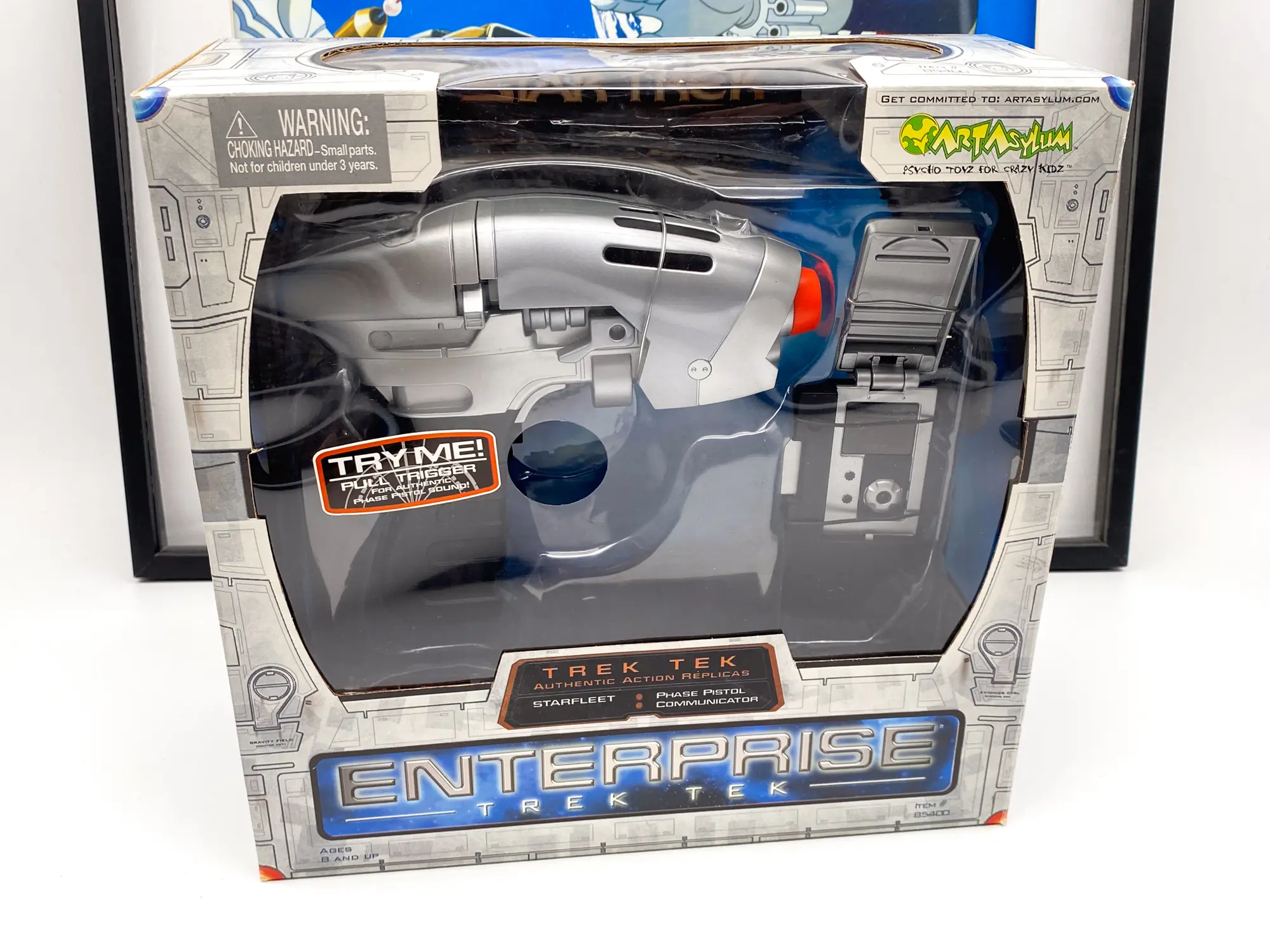 Star Trek Enterprise Phase Pistol et Communicator Art Asylum 2002 – Boîte ouverte