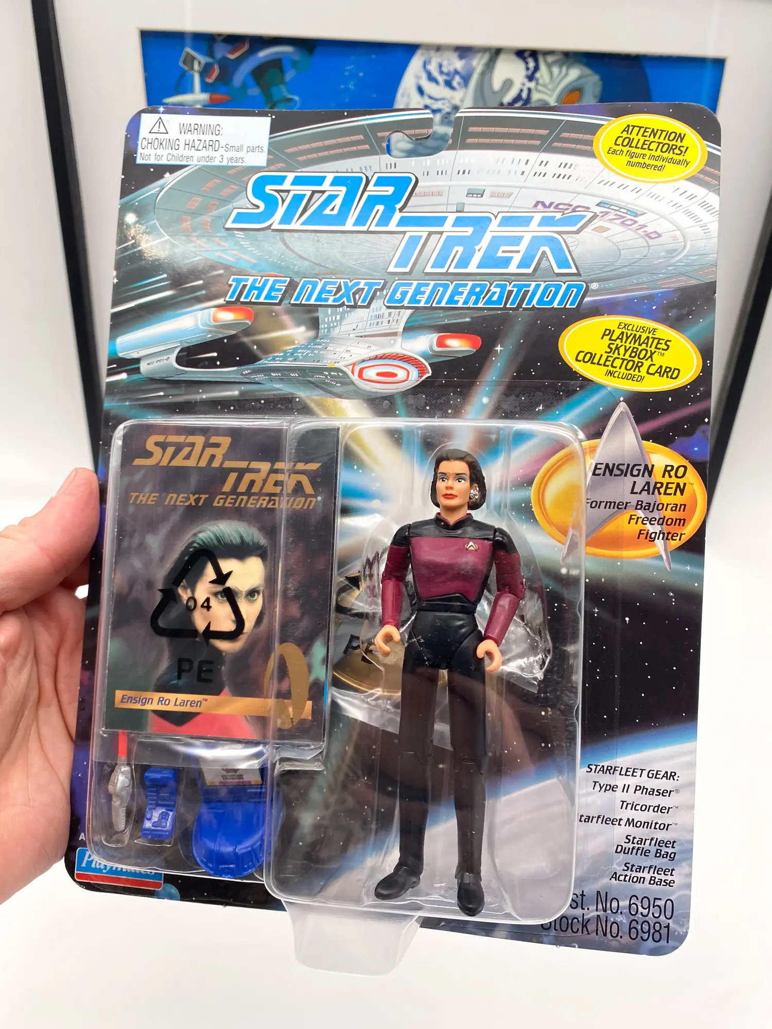 Face du packaging Star Trek The Next Generation Ro Laren avec accessoires