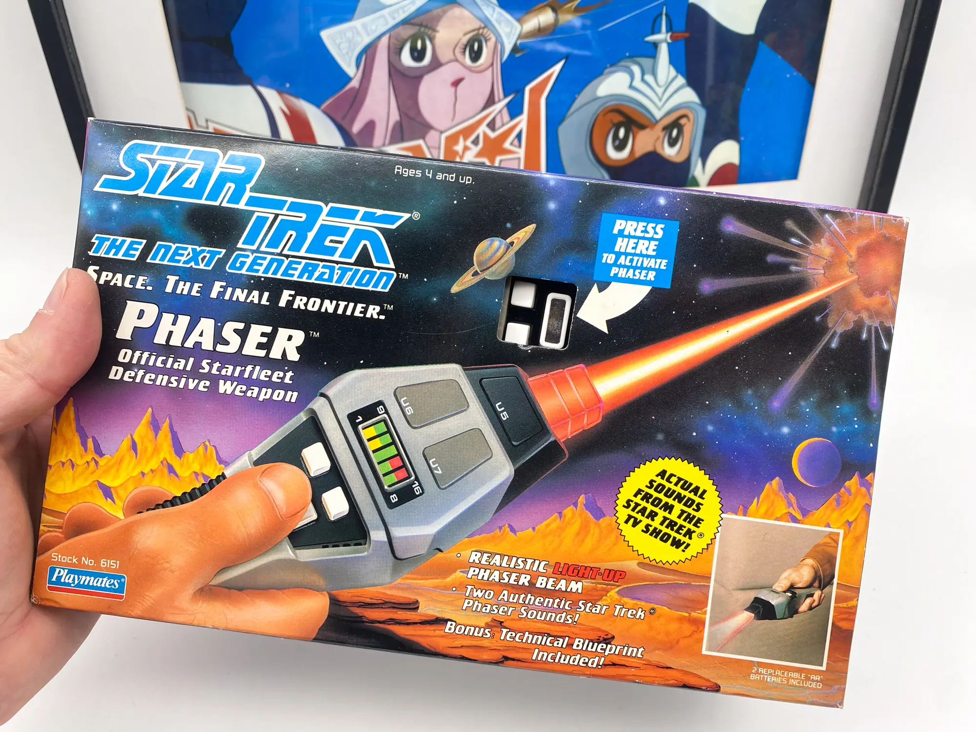Star Trek TNG Starfleet Phaser Playmates 1992