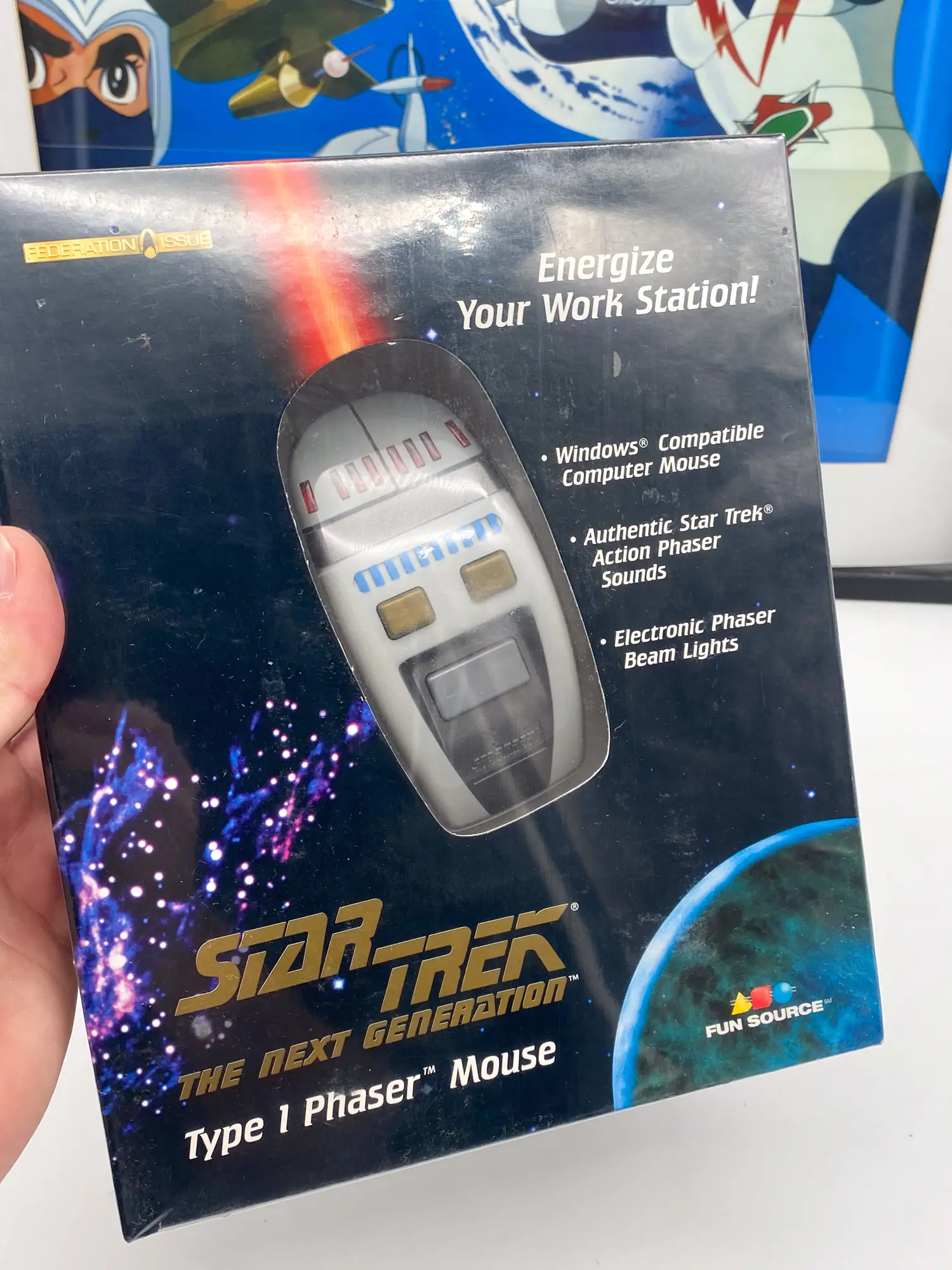Star Trek Type 1 Phaser Mouse - Fun Source 1997 - MOC — photo 05, figurine ou jouet MOC scellé d'origine