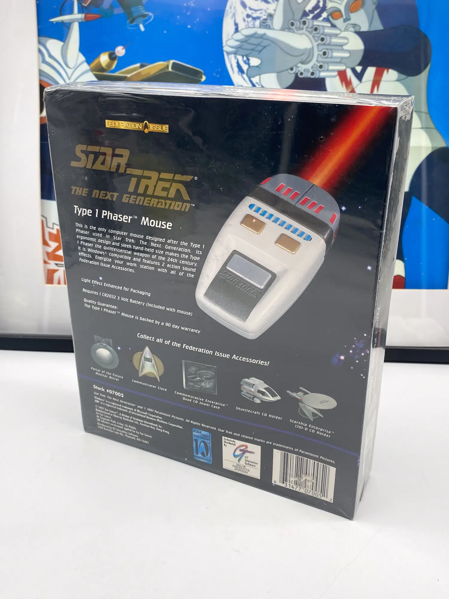 Star Trek Type 1 Phaser Mouse - Fun Source 1997 - MOC — photo 08, figurine ou jouet MOC scellé d'origine