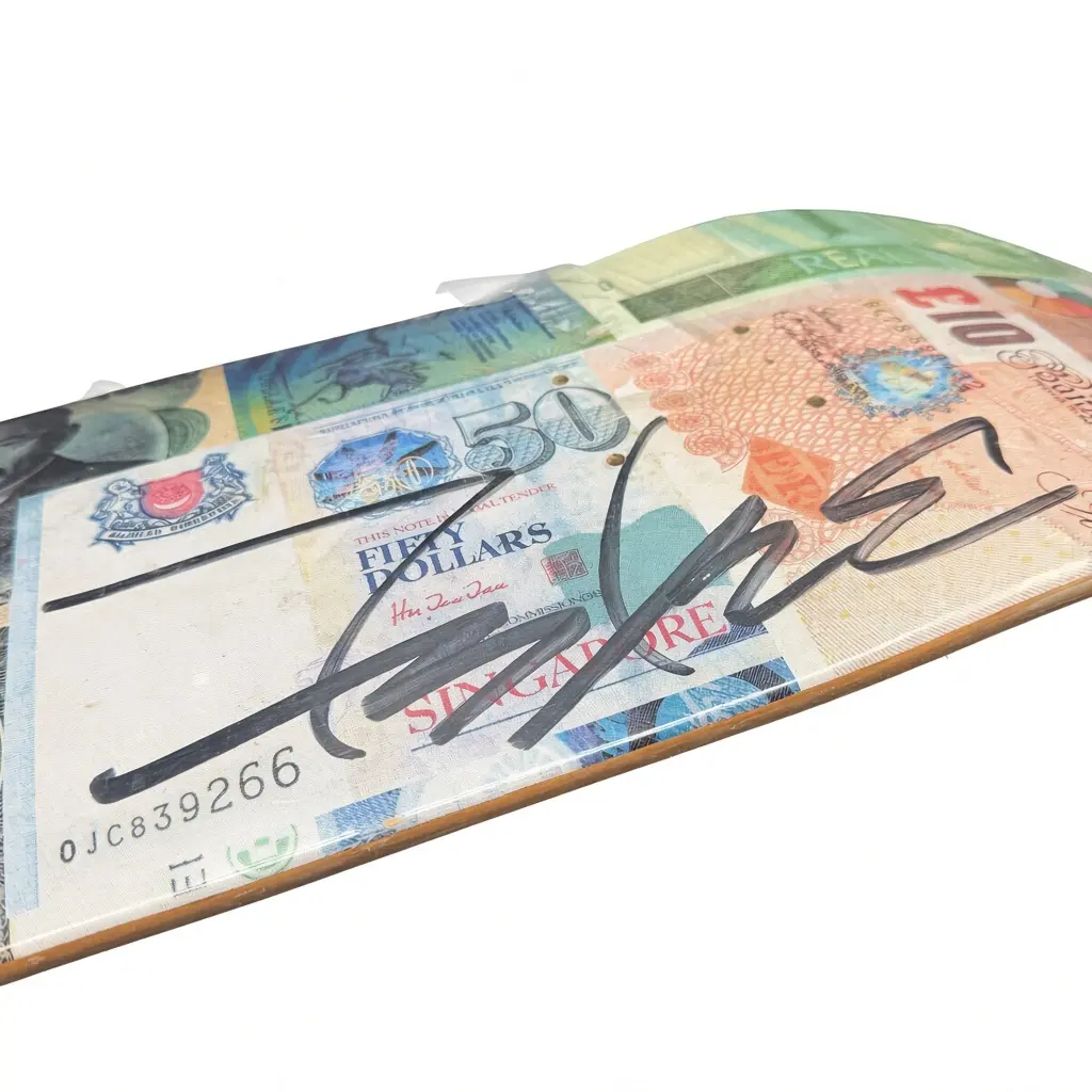 Futura 2000 FLOM (For Love Or Money) Skateboard Deck – Signé à la main – Tirage 50 – Image 2