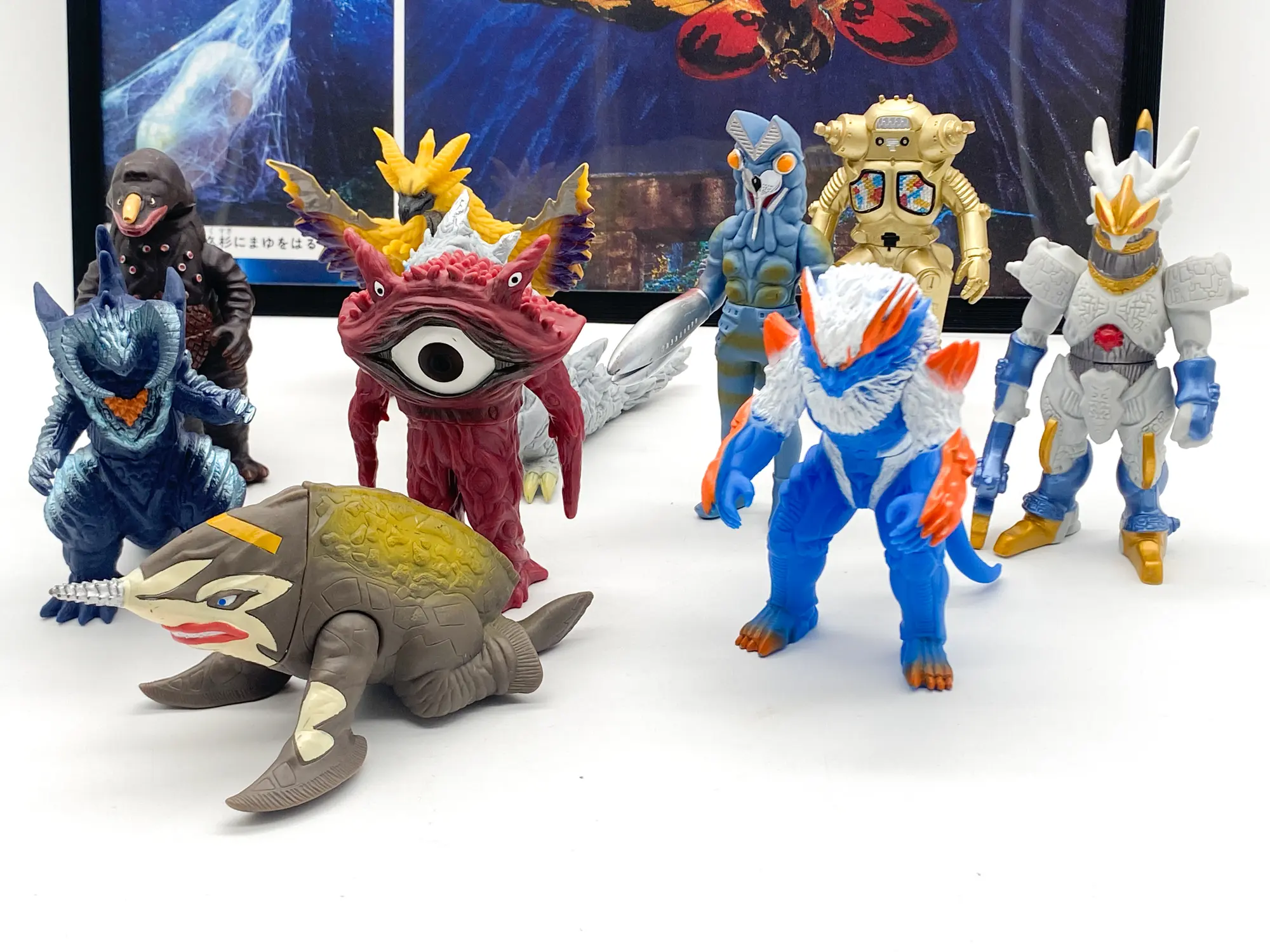 King Joe et Alien Baltan, figurines Ultraman UMS Bandai du lot en vinyle souple