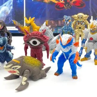 Lot de 10 figurines Ultraman UMS Bandai : King Joe, Alien Baltan, Gan Q, Zaragas et six autres kaijus