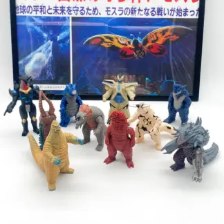 Lot de 10 figurines Ultraman UMS Bandai : Eleking, Red King, Twin Tail, Gimaira et six autres kaijus