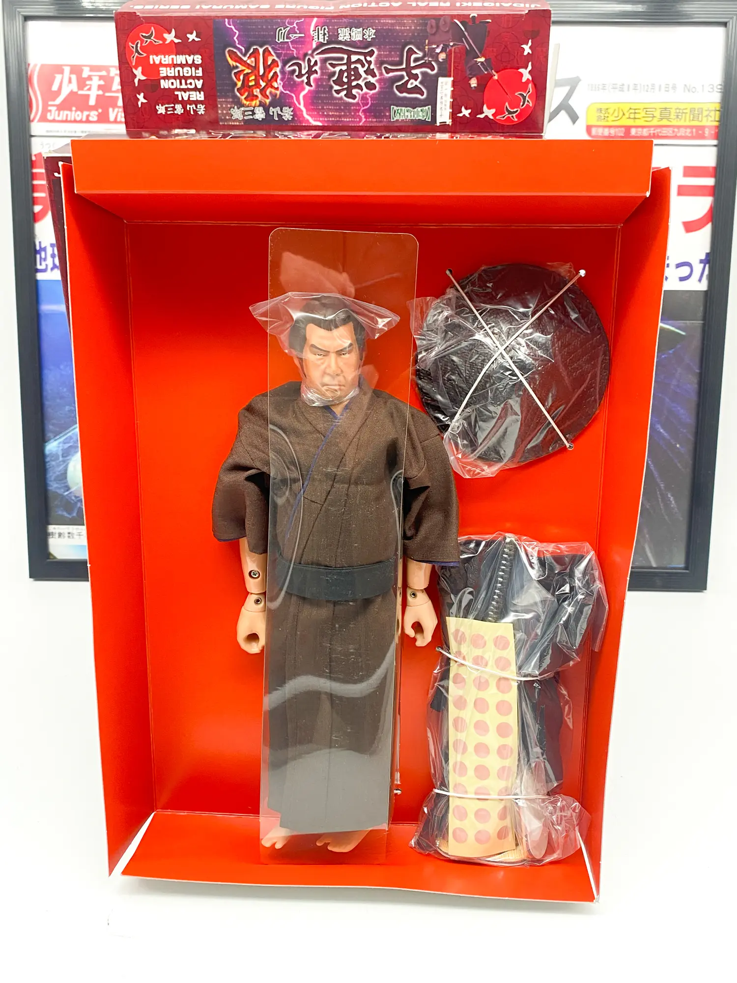 Lone Wolf and Cub Alfrex - Ogami Itto & Daigoro Baby Cart - Version film Tomisaburo Wakayama - 1/6 - NIB – Image 16