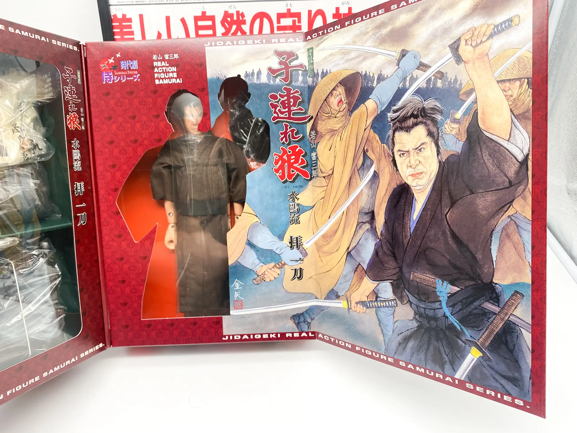 Lone Wolf and Cub Alfrex - Ogami Itto & Daigoro Baby Cart - Version film Tomisaburo Wakayama - 1/6 - NIB – Image 4