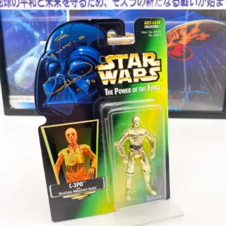 STAR WARS POTF C-3PO SIGNÉ Anthony Daniels - Kenner 1997 - MOC